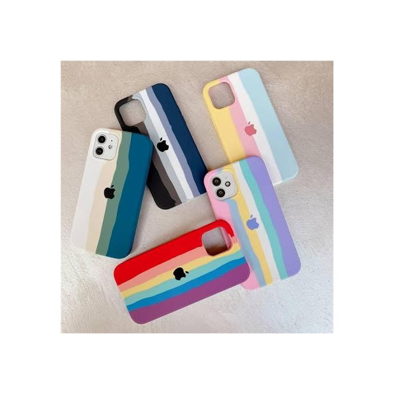 Case Silicon Logo iPhone 7-14 Multicolor