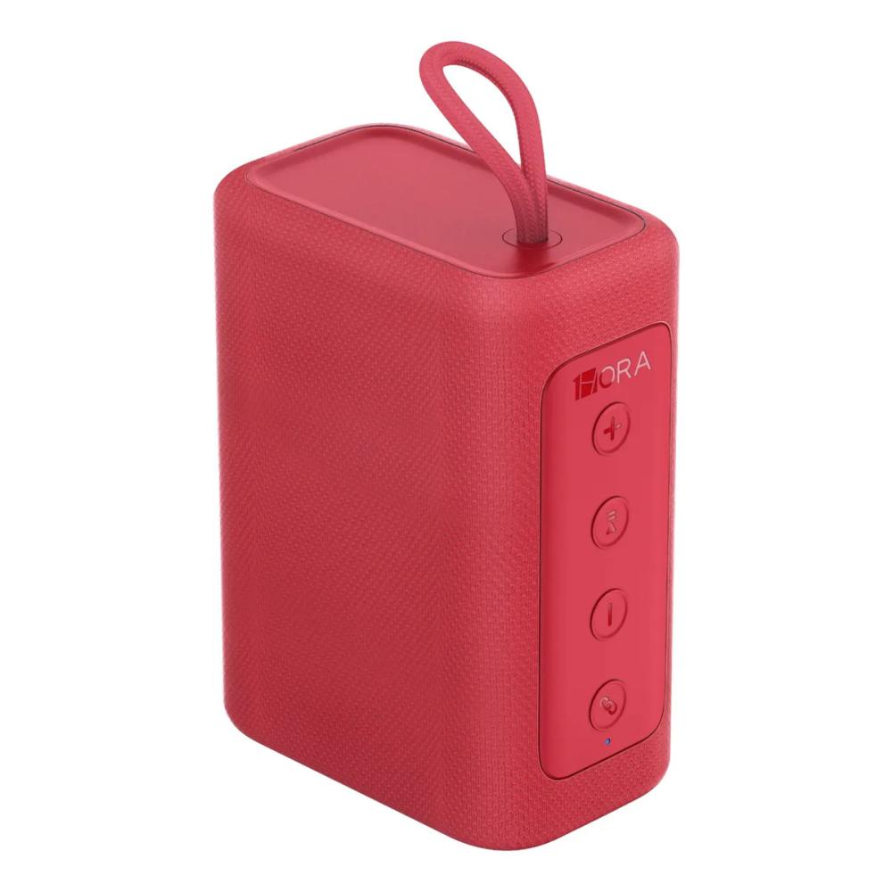 Bocina Bluetooth Portátil 1hora 7w Altavoz Pequeña Sonido Potente Portátil Reproduce Tarjeta Tf Compacta Fácil De Llevar Rojo