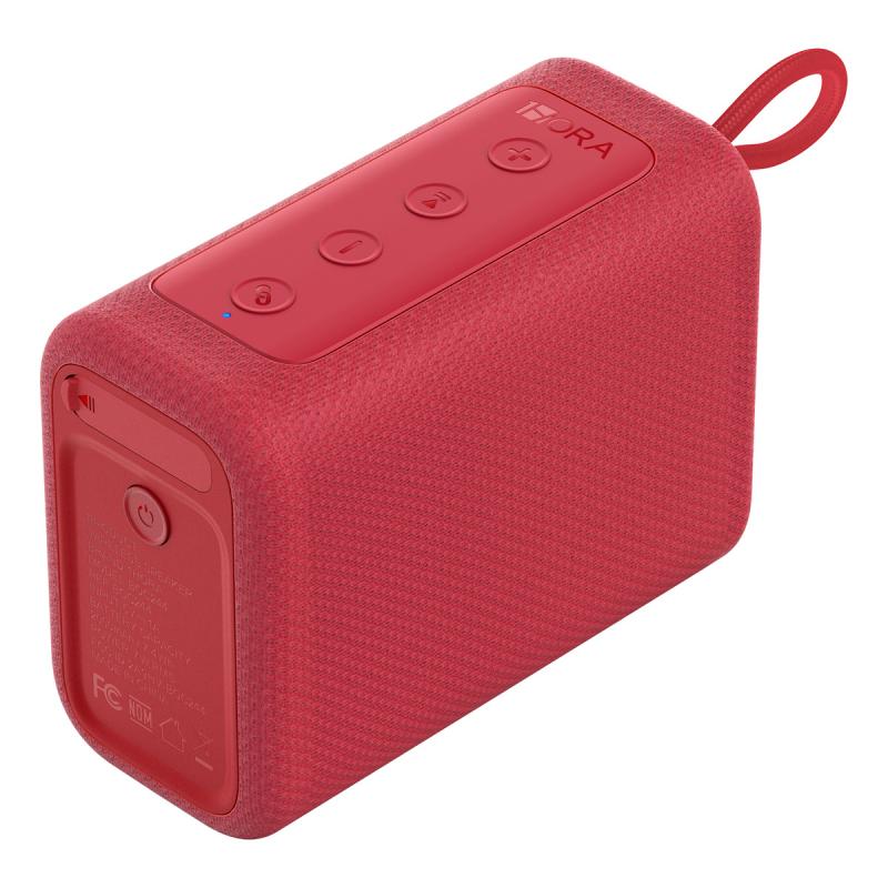 Bocina Bluetooth Portátil 1hora 7w Altavoz Pequeña Sonido Potente Portátil Reproduce Tarjeta Tf Compacta Fácil De Llevar Rojo