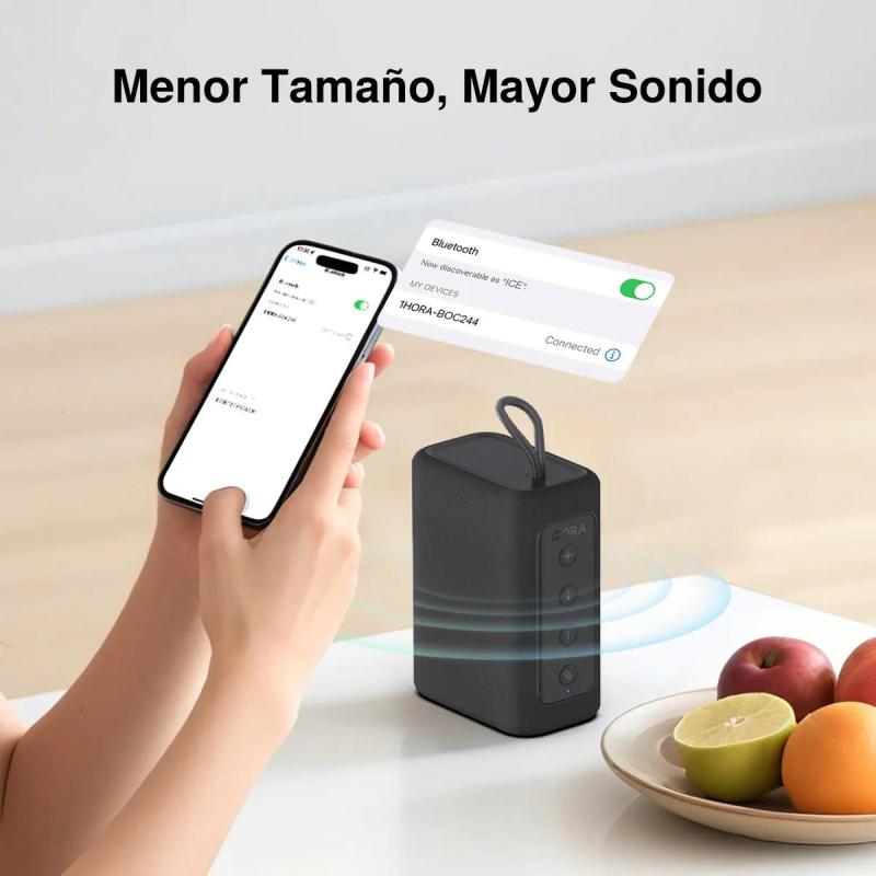 Bocina Bluetooth Portátil 1hora 7w Altavoz Pequeña Sonido Potente Portátil Reproduce Tarjeta Tf Compacta Fácil De Llevar Rojo |