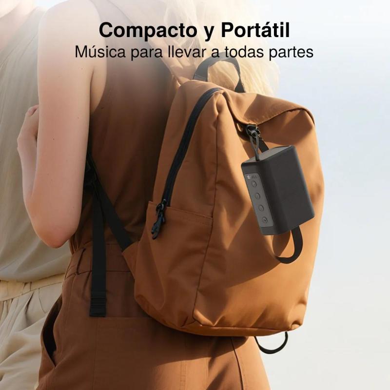 Bocina Bluetooth Portátil 1hora 7w Altavoz Pequeña Sonido Potente Portátil Reproduce Tarjeta Tf Compacta Fácil De Llevar Rojo |