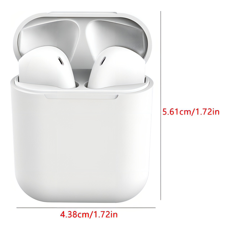 Audífono Inalámbrico Bluetooth Inpods 12 Manos Libres 5.0 Color Blanco