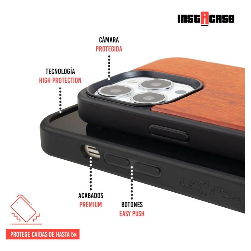 Case iPhone X-16 Series Madera Personalizado Laser