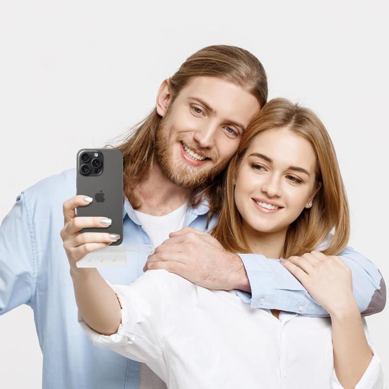 GENGXIN Mini Power Bank 4500mah, Batería Portátil Salida Tipo C y Soporte de Teléfono, Portátil para iPhone con Cable Integrado,