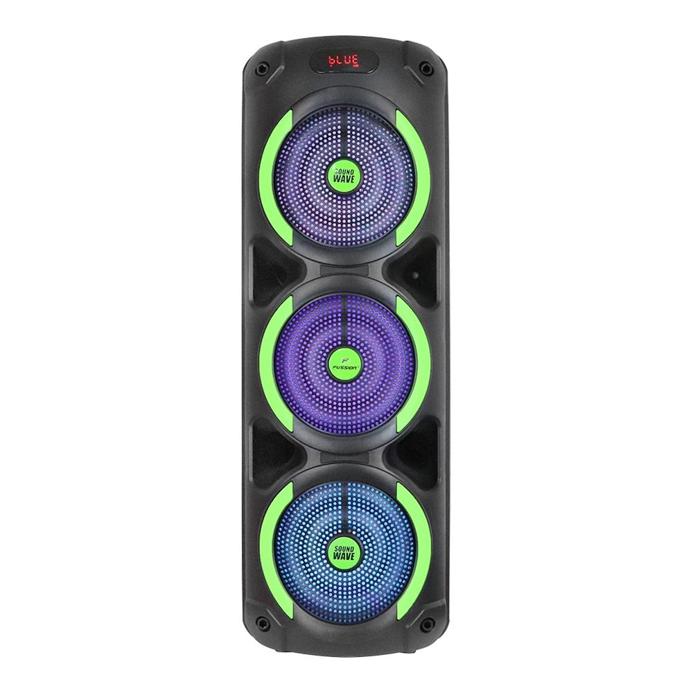 Pbs-8x3005 Sound Wave Bafle Amplificado 3x8 Fussion Acustic Negro