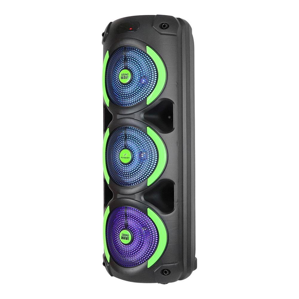 Pbs-8x3005 Sound Wave Bafle Amplificado 3x8 Fussion Acustic Negro