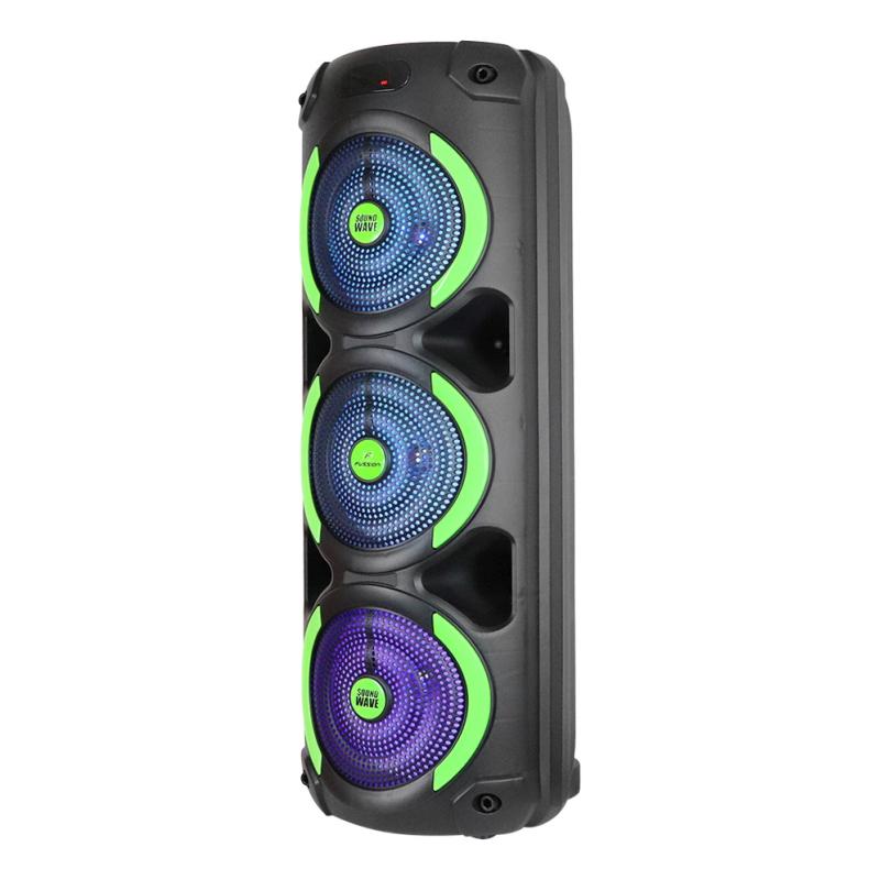 Pbs-8x3005 Sound Wave Bafle Amplificado 3x8 Fussion Acustic Negro
