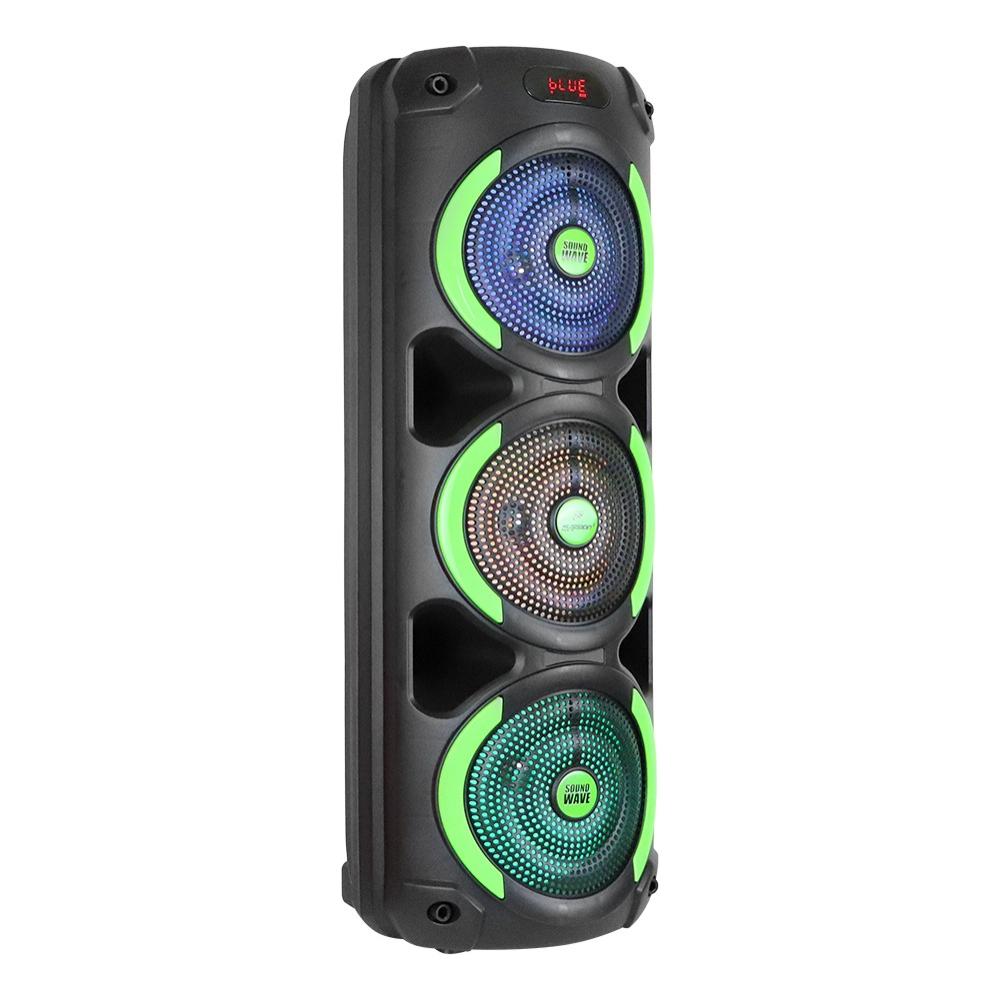 Pbs-8x3005 Sound Wave Bafle Amplificado 3x8 Fussion Acustic Negro