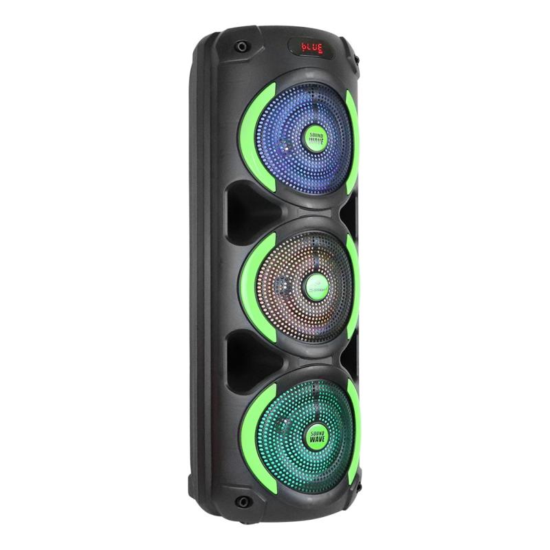 Pbs-8x3005 Sound Wave Bafle Amplificado 3x8 Fussion Acustic Negro