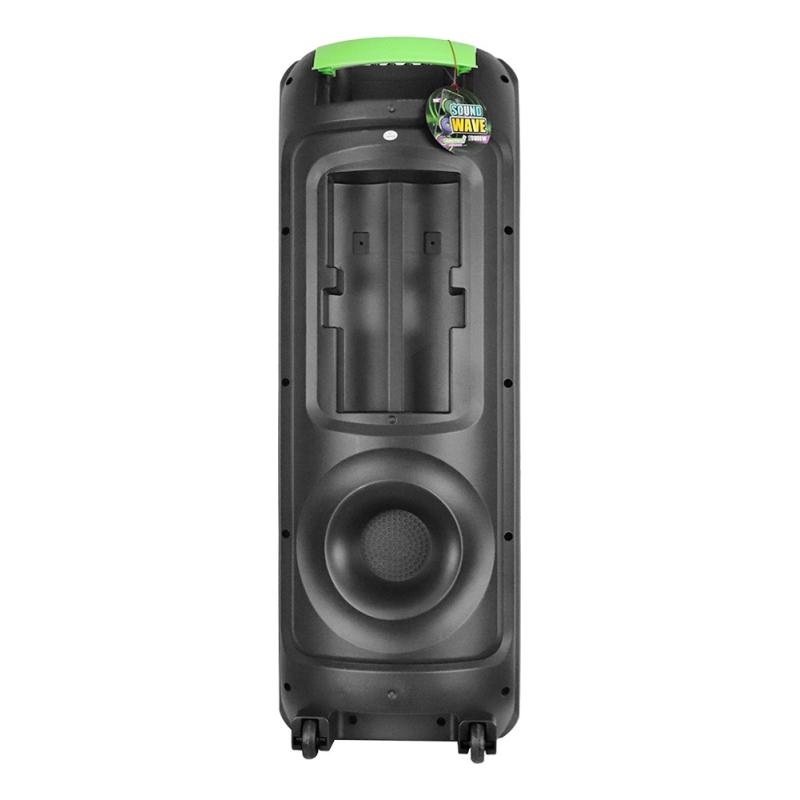 Pbs-8x3005 Sound Wave Bafle Amplificado 3x8 Fussion Acustic Negro