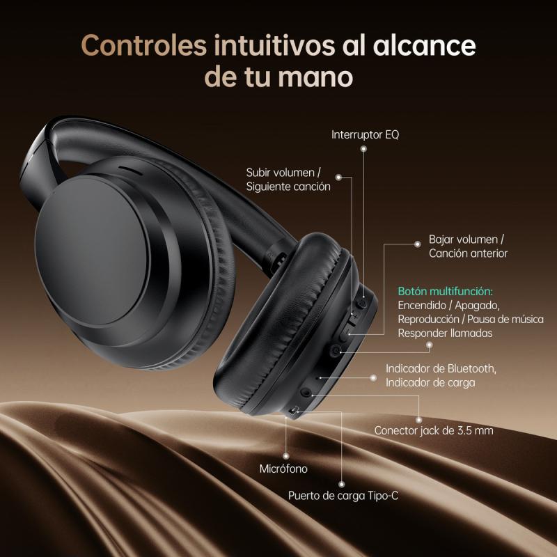 Audifonos Bluetooth Inalambricos Gx-h01 Blanco, Negro Negro