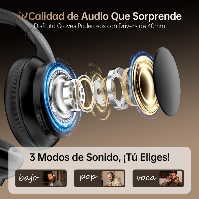 Audifonos Bluetooth Inalambricos Gx-h01 Blanco, Negro Negro