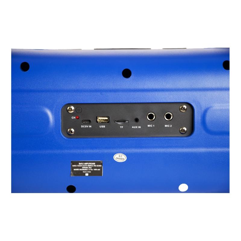 Pbs-5x2002 Bafle Amplificado 2x5 Fussion Acustic Azul