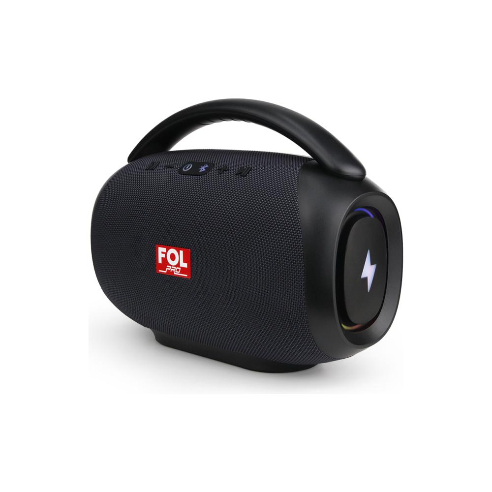 Bocina Fol Fs-r219 Bluetooth Portatil Recargable 50w Azul Azul Acero