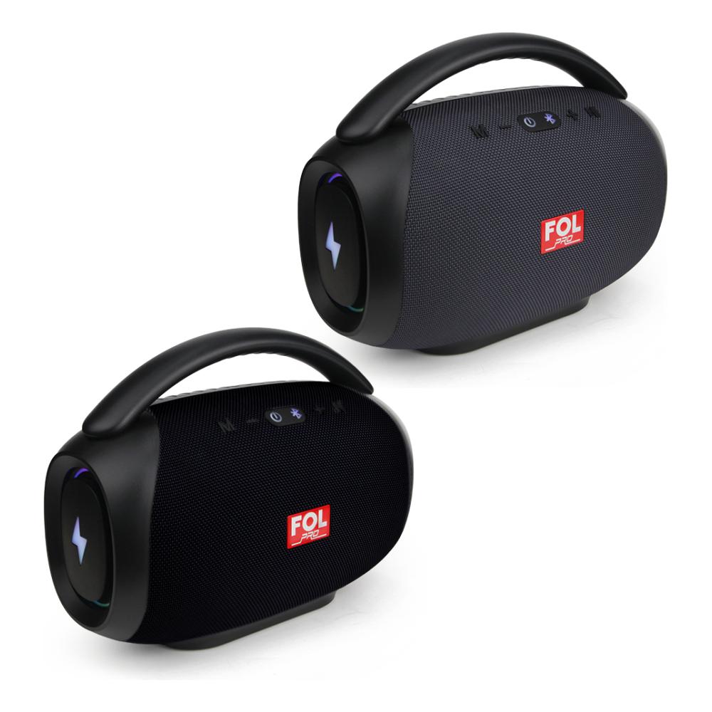 Bocina Fol Fs-r219 Bluetooth Portatil Recargable 50w Azul Azul Acero