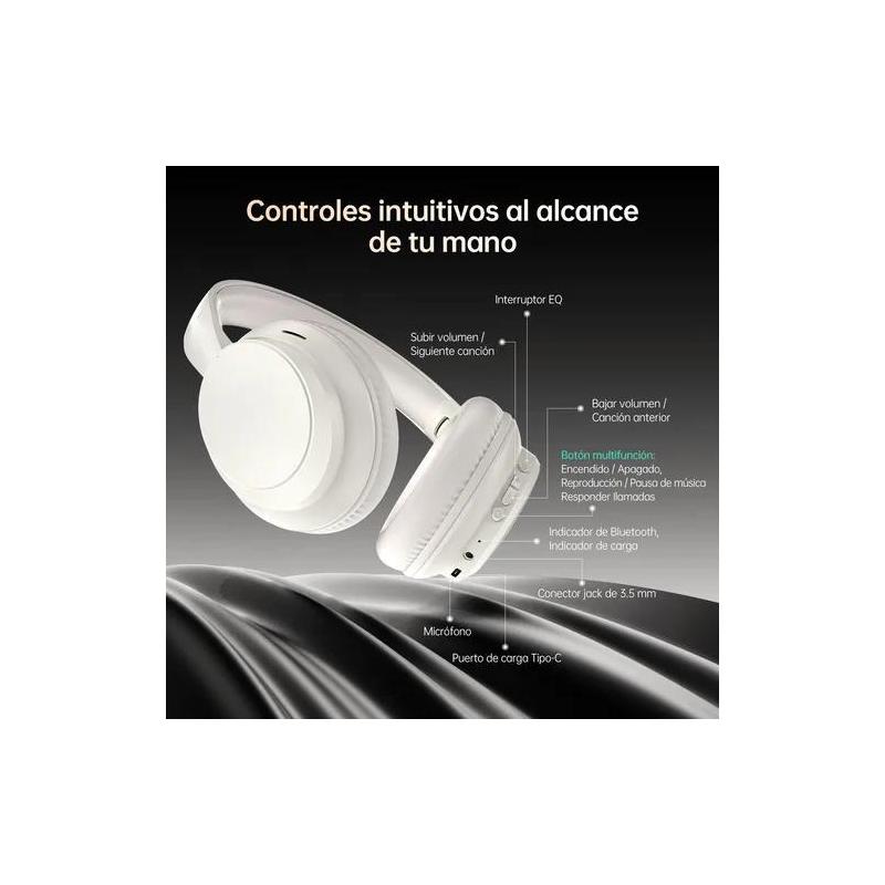 Audifonos Bluetooth Inalambricos Gx-h01 Blanco, Negro Negro | Meses sin interés