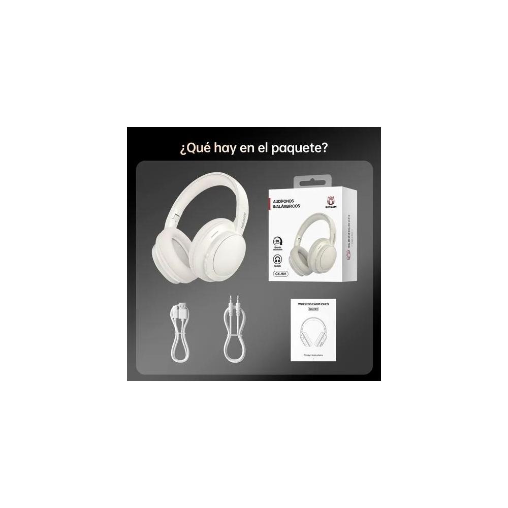 Audifonos Bluetooth Inalambricos Gx-h01 Blanco, Negro Negro | Meses sin interés