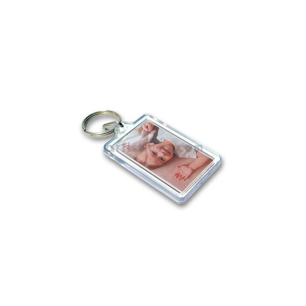 Llavero Acrilico Personalizado Corazon Rectangular Circular
