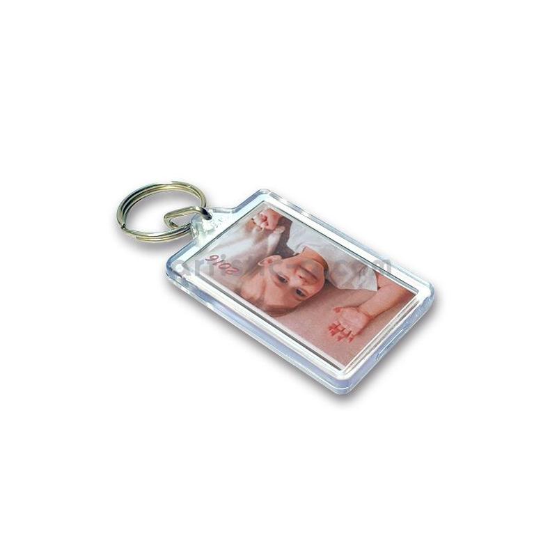 Llavero Acrilico Personalizado Corazon Rectangular Circular