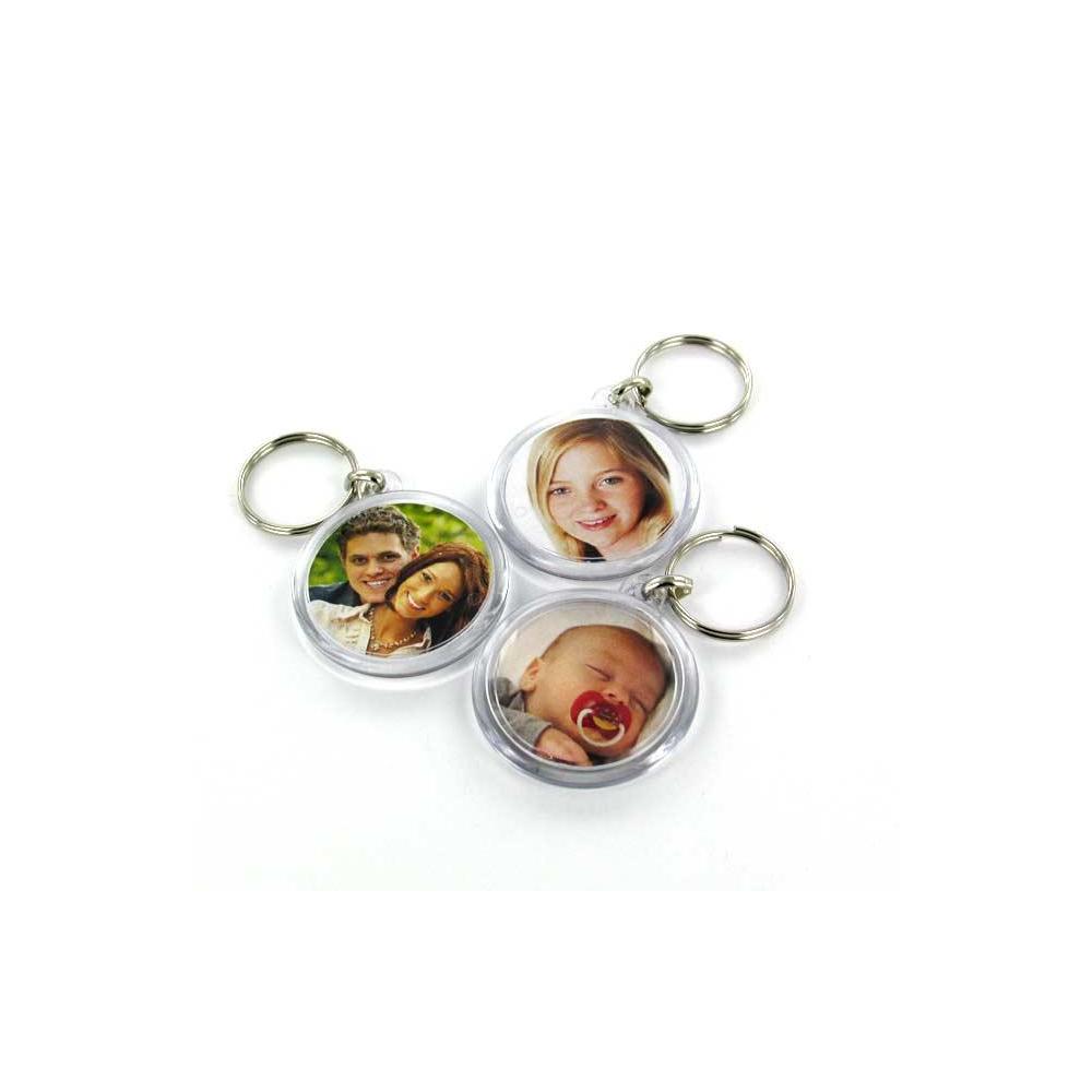 Llavero Acrilico Personalizado Corazon Rectangular Circular