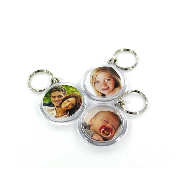 Llavero Acrilico Personalizado Corazon Rectangular Circular