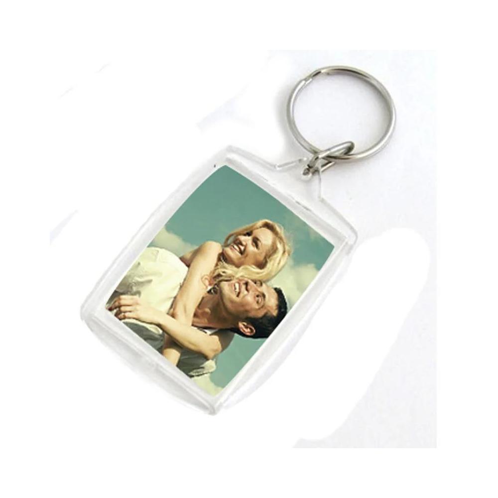 Llavero Acrilico Personalizado Corazon Rectangular Circular
