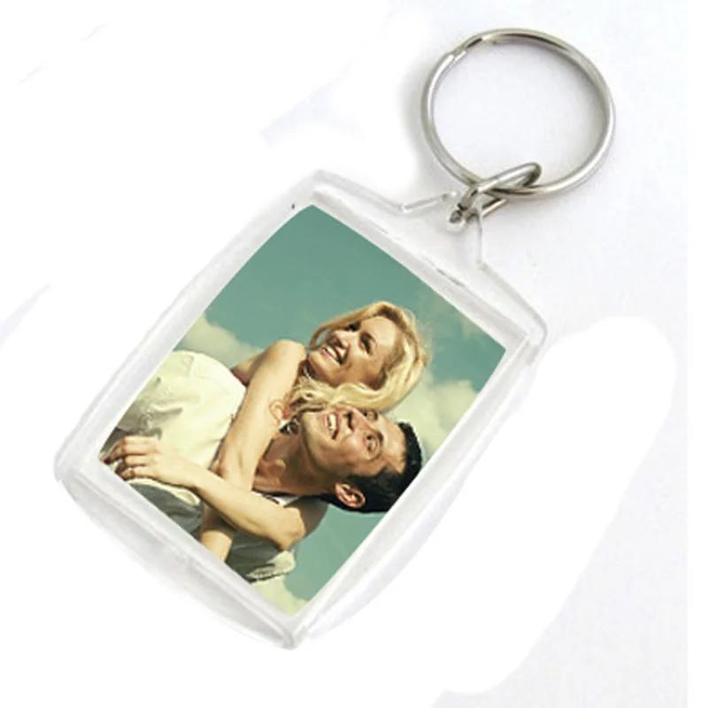 Llavero Acrilico Personalizado Corazon Rectangular Circular