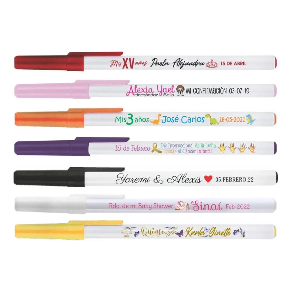 100 Plumas Basic, Boligrafos Publicitarios Economicos Personalizados
