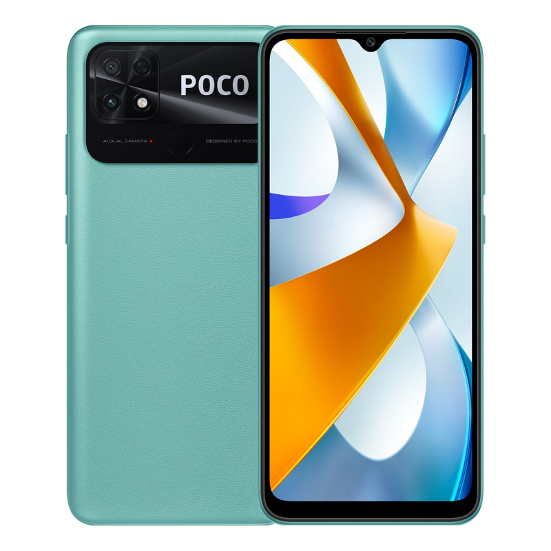 Celular Poco C40 Coral Green 4gb Ram 64gb Rom