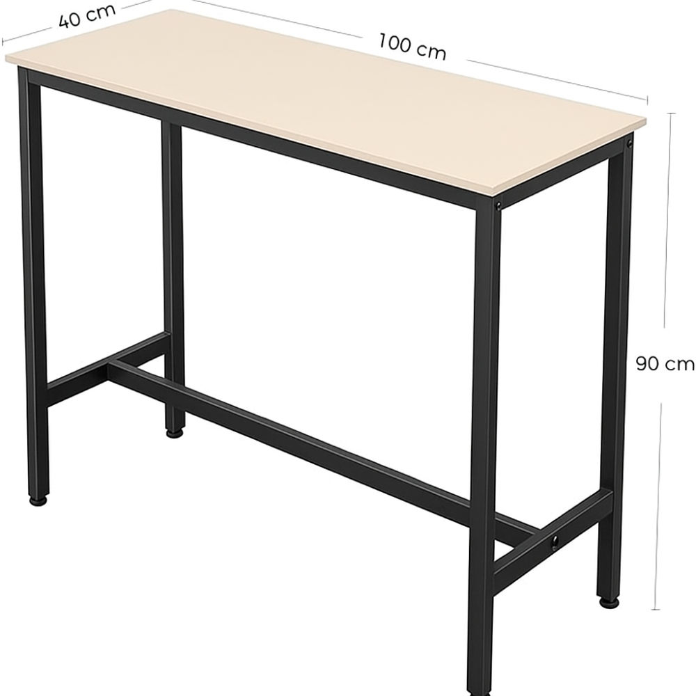 Mesa Araysa 100X40cm PTR Reforzado Calibre 18 1 Pulgada MDF 15mm