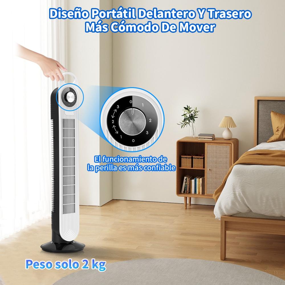 Ventilador De Torre Fan Ajustable De Velocidade Para Hogar