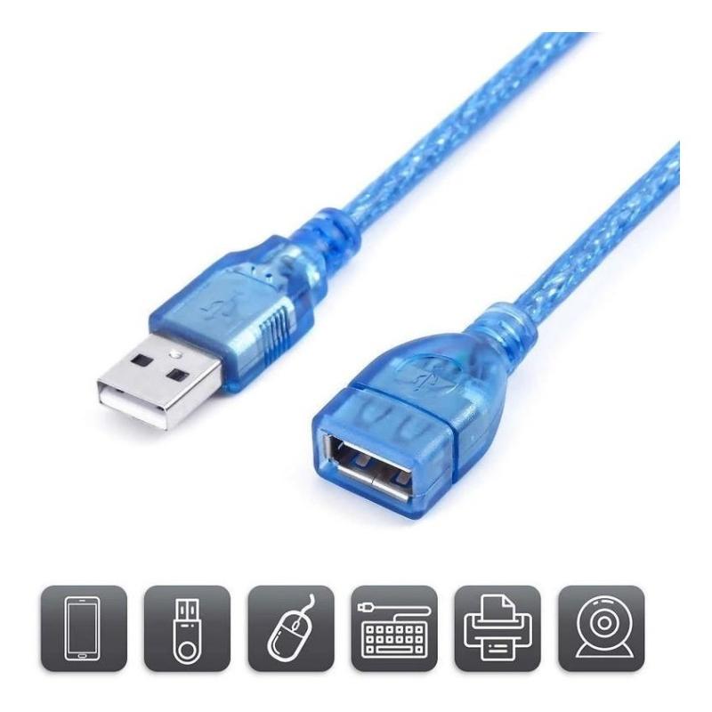 Cable Extension Usb 2.0 Macho Hembra 1.5 Metro Wi.usb Color Azul