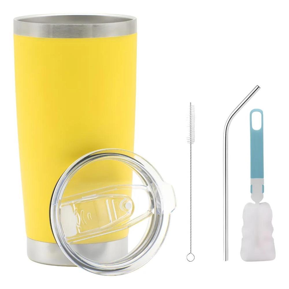 Termo Portátil Acero Inoxidable 20 Onzas Con Accesorios Personalizado Laser