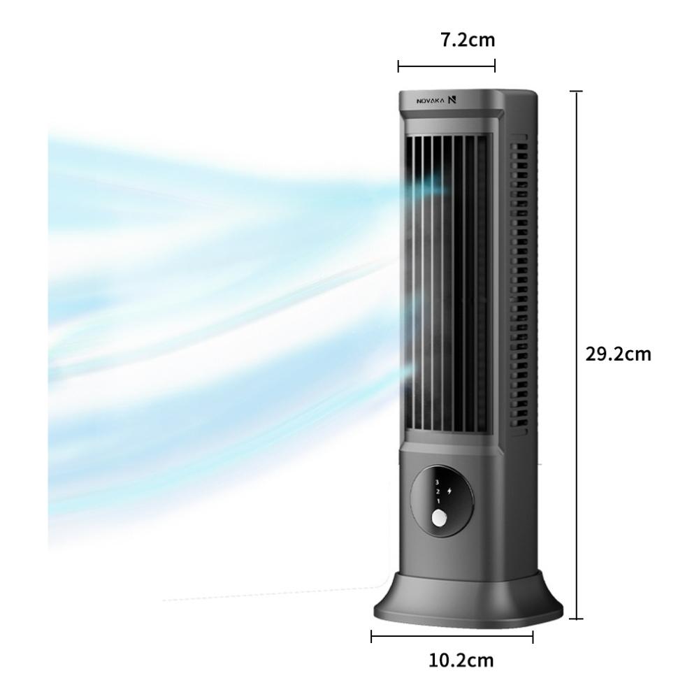 Novaka 2 In 1 Tower Ventilador Silencioso 3 Velocidades