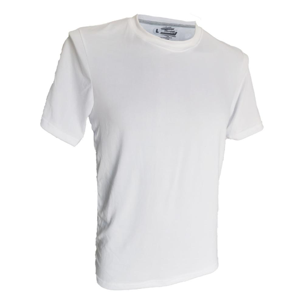 Playera Cuello Redondo Brush Blanca Caballero 12 Piezas