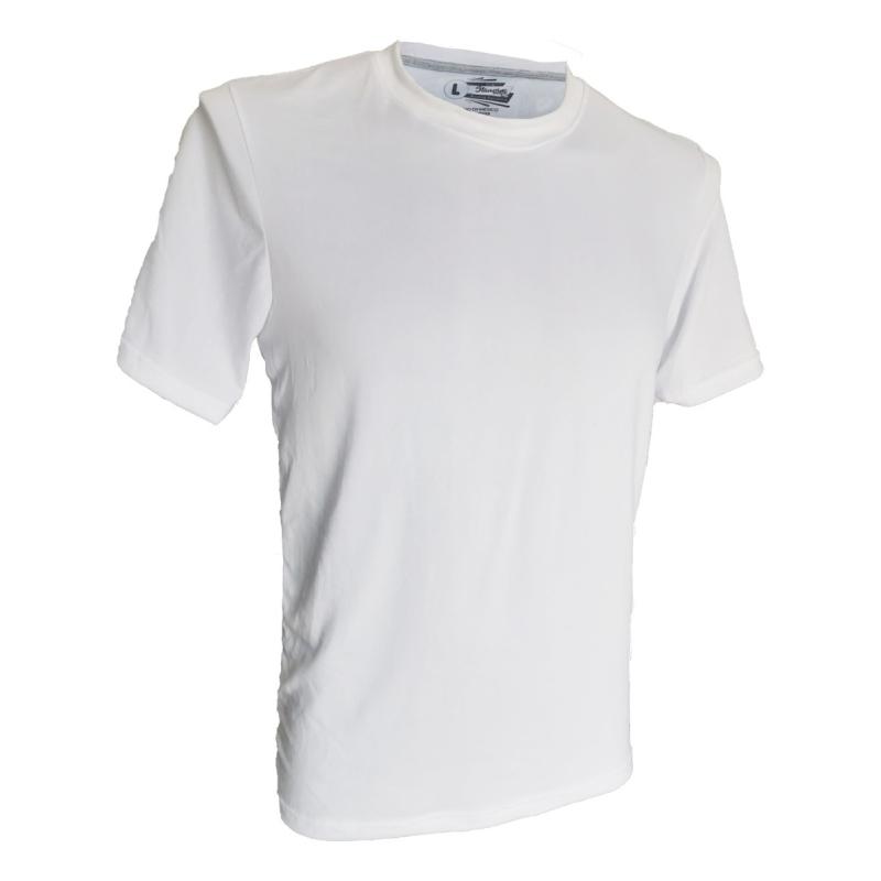 Playera Cuello Redondo Brush Blanca Caballero 12 Piezas