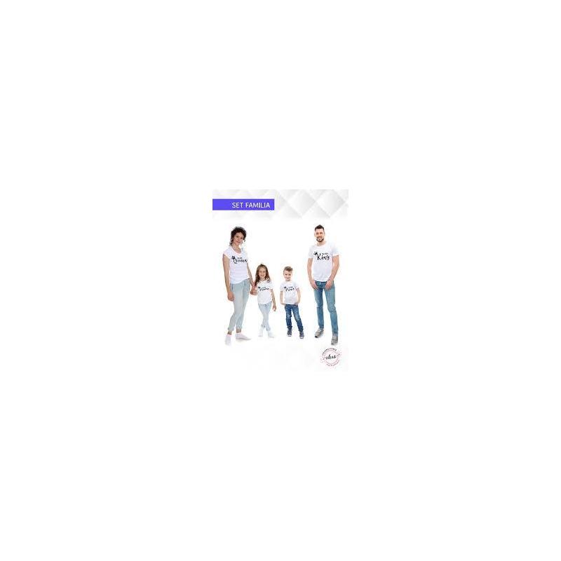 Paquete Familiar de 4 Playeras Blancas Personalizadas Para Eventos Privados o Publicos Cualquier Talla Poliester +60%