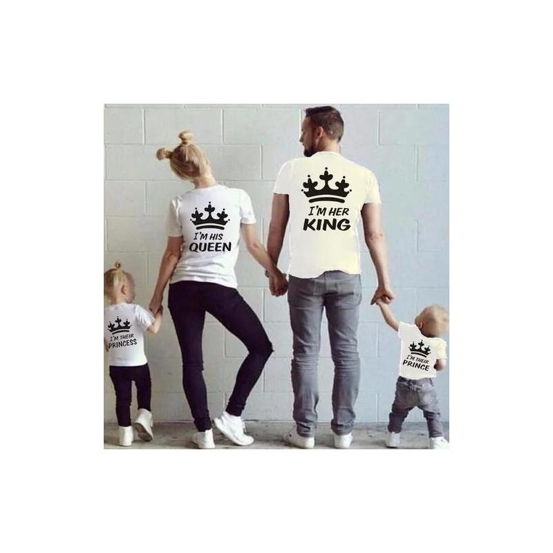 Paquete Familiar de 4 Playeras Blancas Personalizadas Para Eventos Privados o Publicos Cualquier Talla Poliester +60%