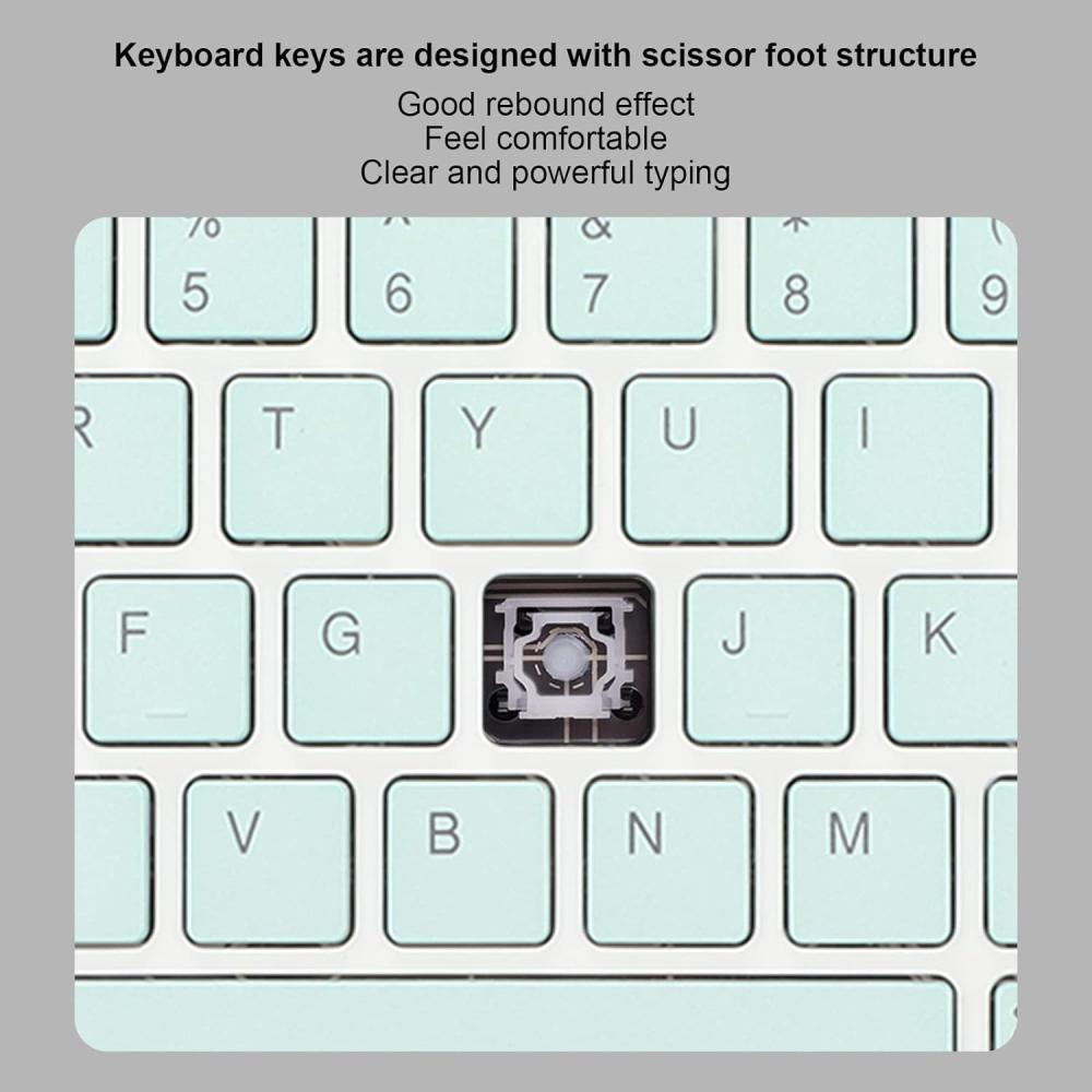 Combo de Teclado Y Mouse para Tableta de 10 Pulgadas, Teclado Bluetooth Inalámbrico Recargable Ultradelgado Portátil, para , ,