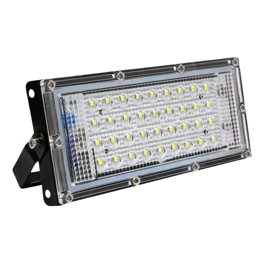 Reflector Led 20w Luminario Iluminación Exterior T1969 Carcasa Negro Luz Blanco frío