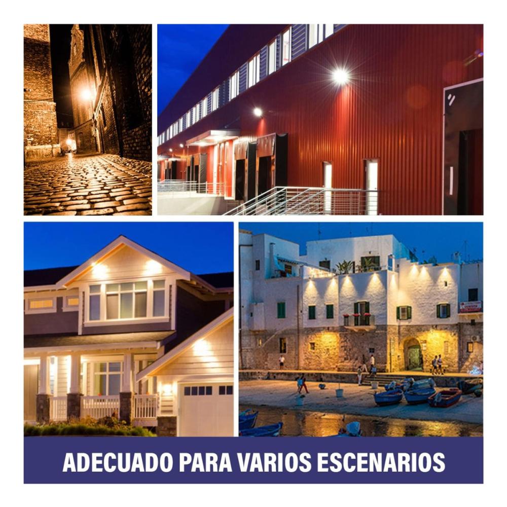Reflector Led 20w Luminario Iluminación Exterior T1969 Carcasa Negro Luz Blanco frío