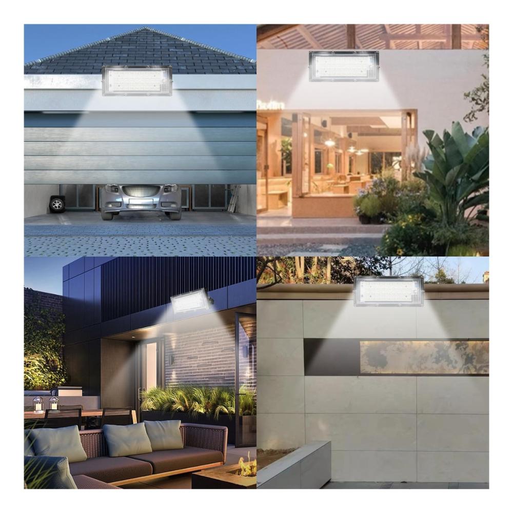 Reflector Led 20w Luminario Iluminación Exterior T1969 Carcasa Negro Luz Blanco frío