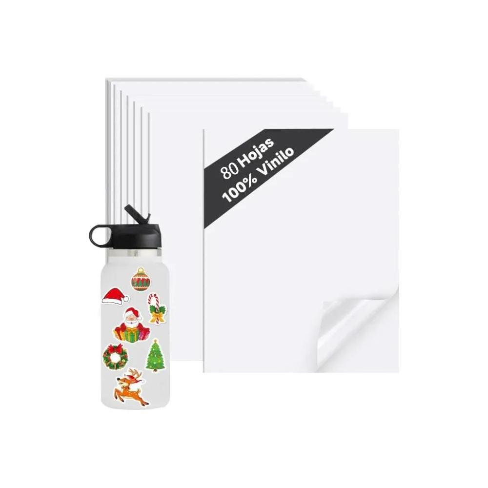 Vinil Para Impresión Inkjet Adhesivo Blanco Glossy 10 Hojas