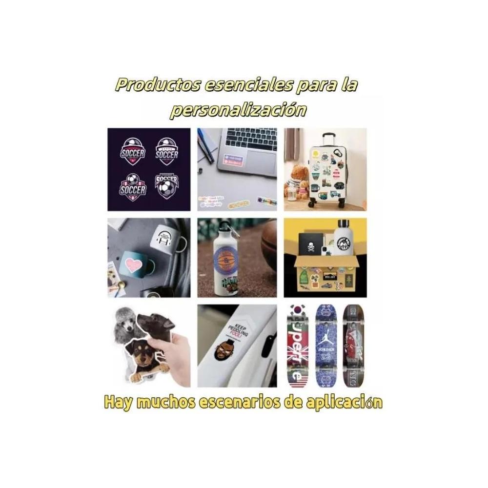 Vinil Para Impresión Inkjet Adhesivo Blanco Glossy 10 Hojas