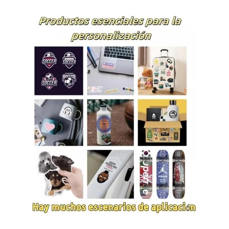 Vinil Para Impresión Inkjet Adhesivo Blanco Glossy 10 Hojas