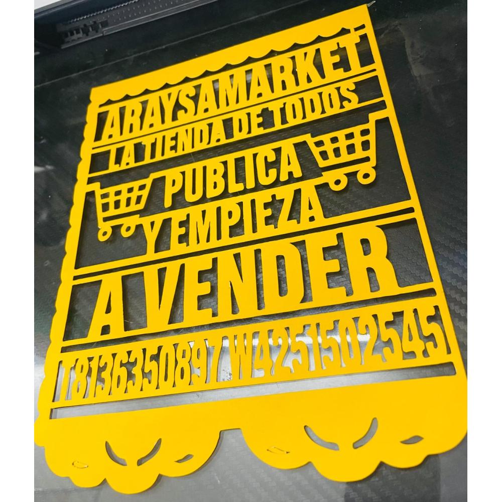 Papel Picado Personalizado Eventos Privados Publicos Patronales etc.
