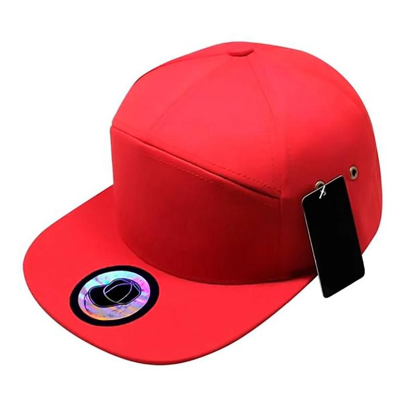 Gorra Plana Lisa Snapback Unitalla 7 Paneles Personalizada