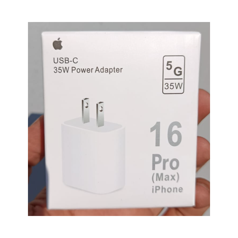 Cubo iPhone 16 Pro Max Tipo C 35W Caja