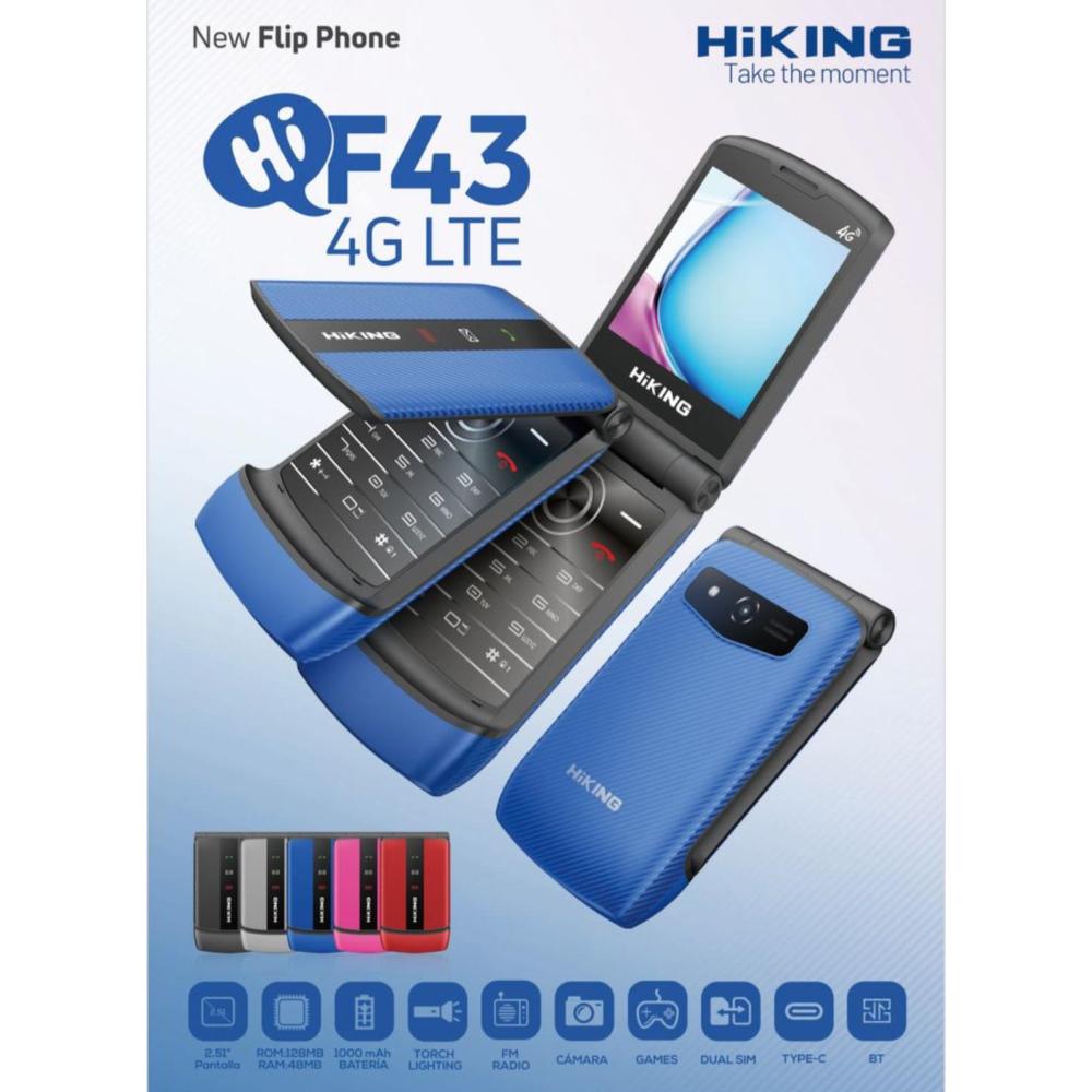 Celular Hiking F43 4G Flip