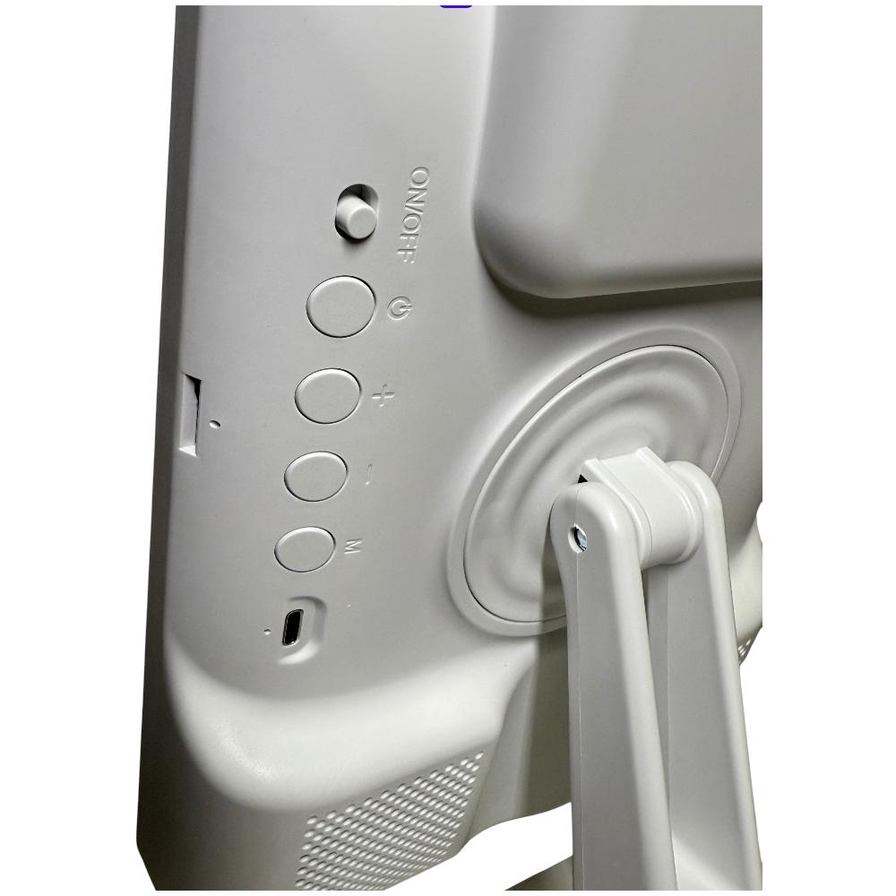 Pack 2 Espejo Inteligente Kts-1936 Con Luz Led Bocina Bluetooth Micrófono Soporte Y Carga Inalámbrica Para Celular